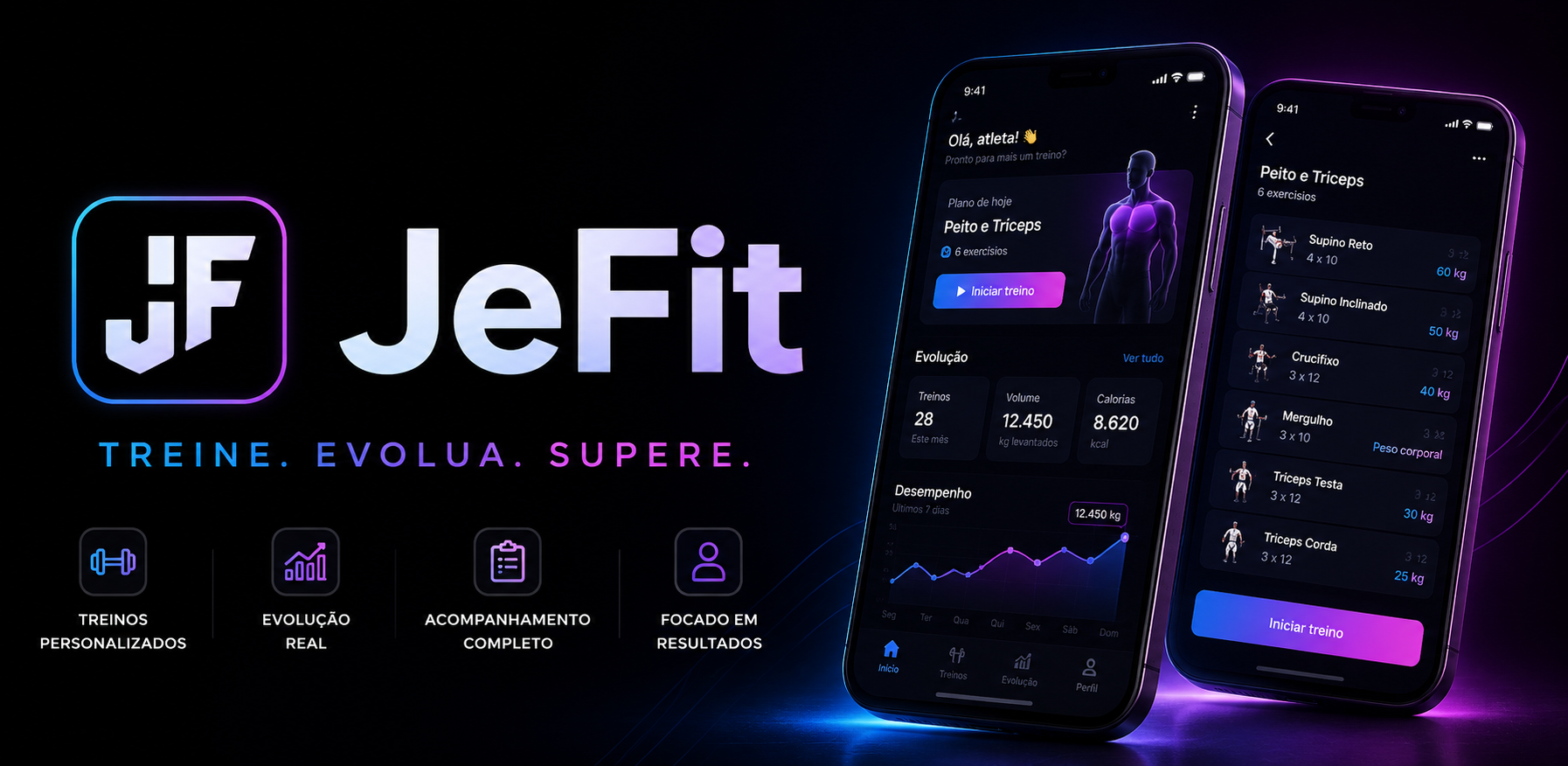 JeFit — plataforma fitness com app para alunos e profissionais